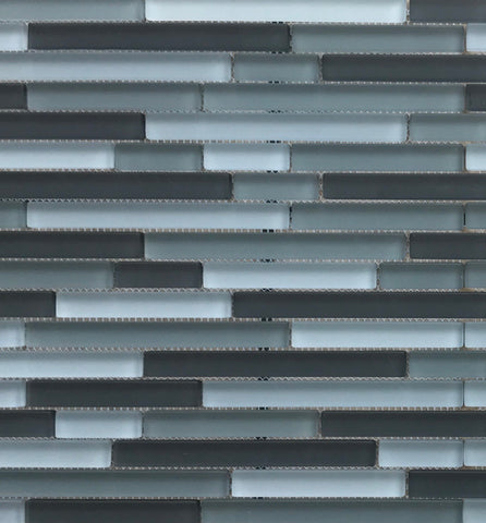 Decorative - Glass Mosaic Charcoal (rectangular)