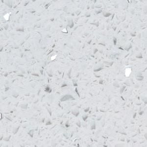 Crystal White QG205 Prefab Quartz Island - 110 x 28 in