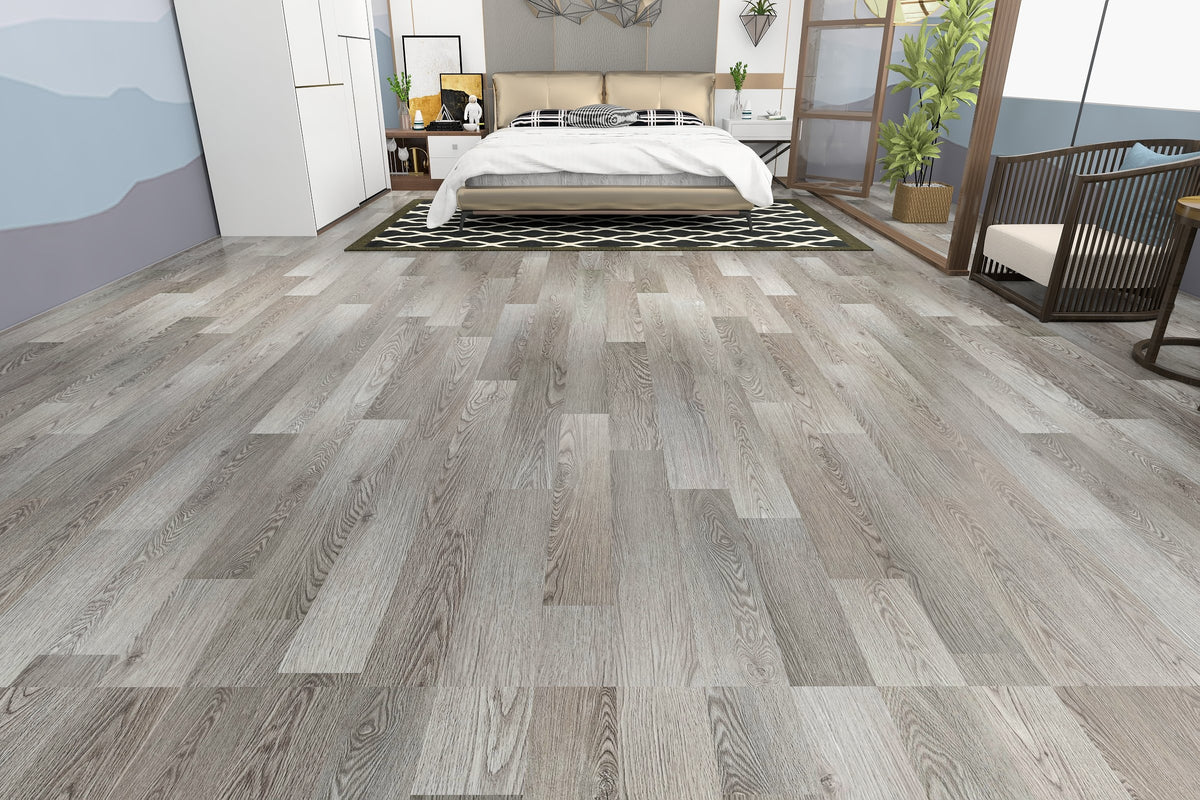 Battleship Grey Glue Down Vinyl Plank