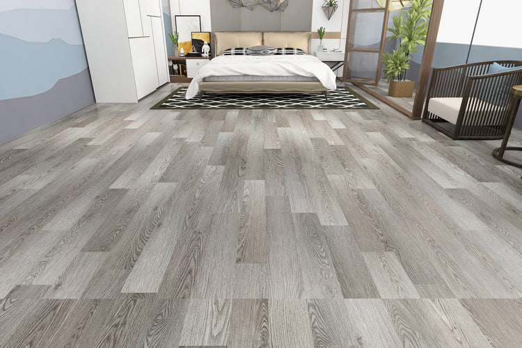 Battleship Grey Glue Down Vinyl Plank